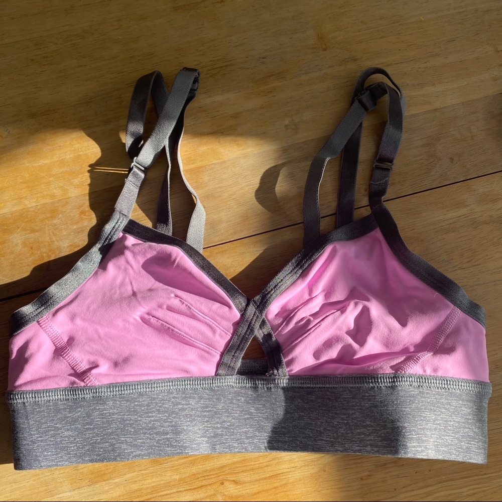 Pink & Gray Lululemon Sports Bra